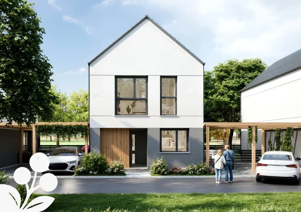 Nowy dom 100 m² w stanie deweloperskim, Żłobizna – Żłobizna, gm. Skarbimierz